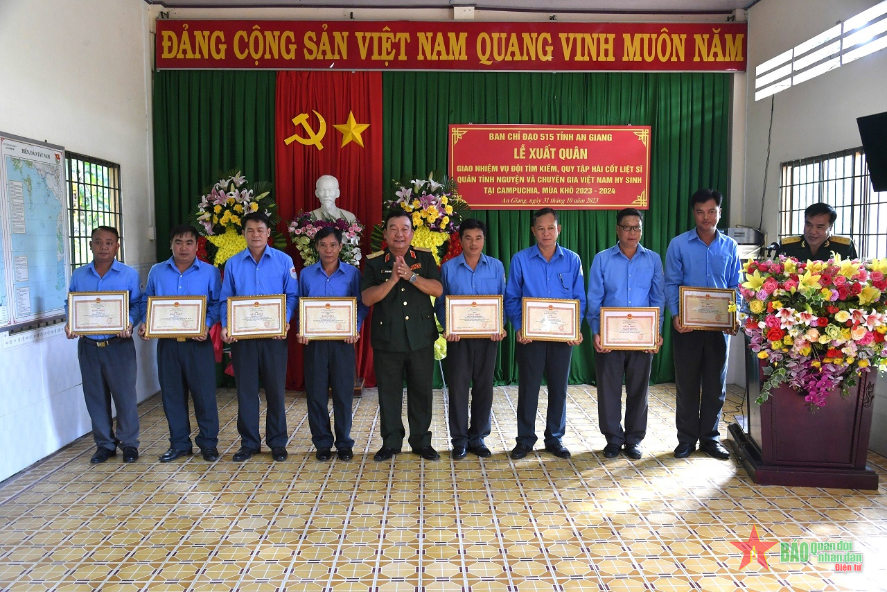 An Giang: Xuất quân, giao nhiệm vụ tìm kiếm, quy tập, hồi hương hài cốt liệt sĩ hy sinh tại Campuchia